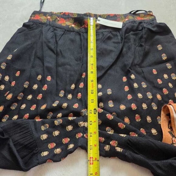 New L Ranna Gill x Anthropologie tiered wide-leg pants in black pattern - Picture 8 of 10